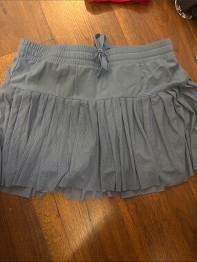 JoyLab Light Blue Pleated Athletic Skort with Drawstring Waist